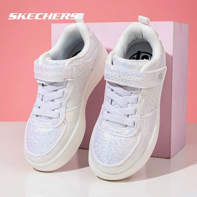 斯凯奇儿童魔术贴童鞋新款跑步低帮潮流闪灯休闲鞋运动鞋 310102L