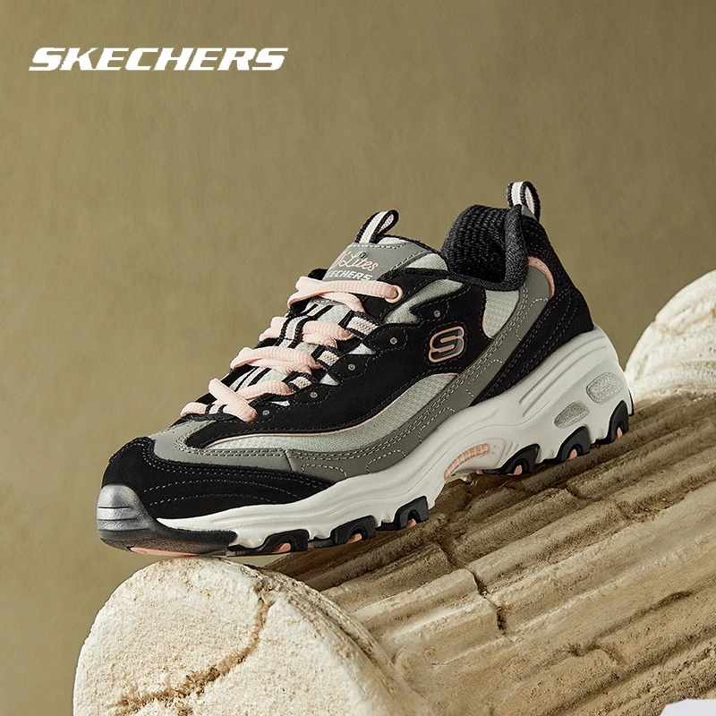 【小粉熊】斯凯奇女鞋冬季新款厚底老爹鞋轻便缓震熊猫鞋透气休闲鞋