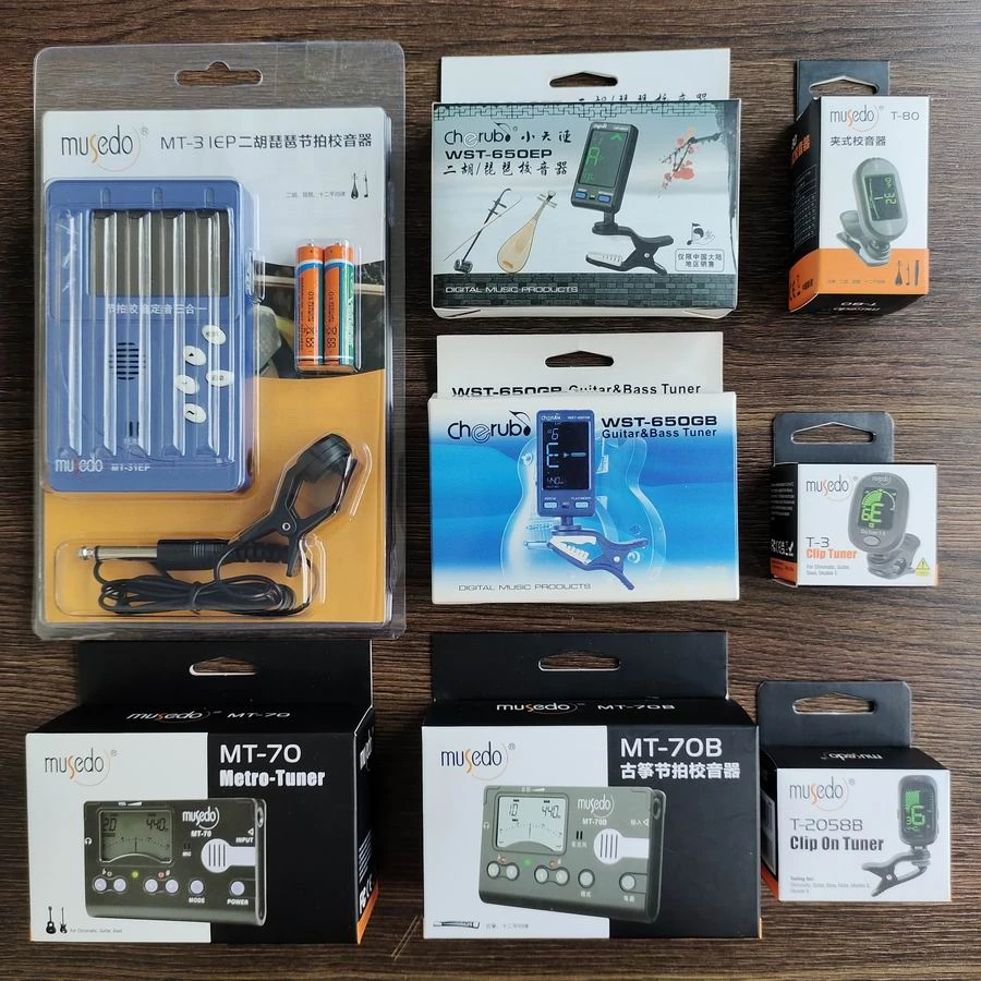 小天使妙事多吉他贝司小提琴二胡琵琶古琴古筝三合一调音器效音器