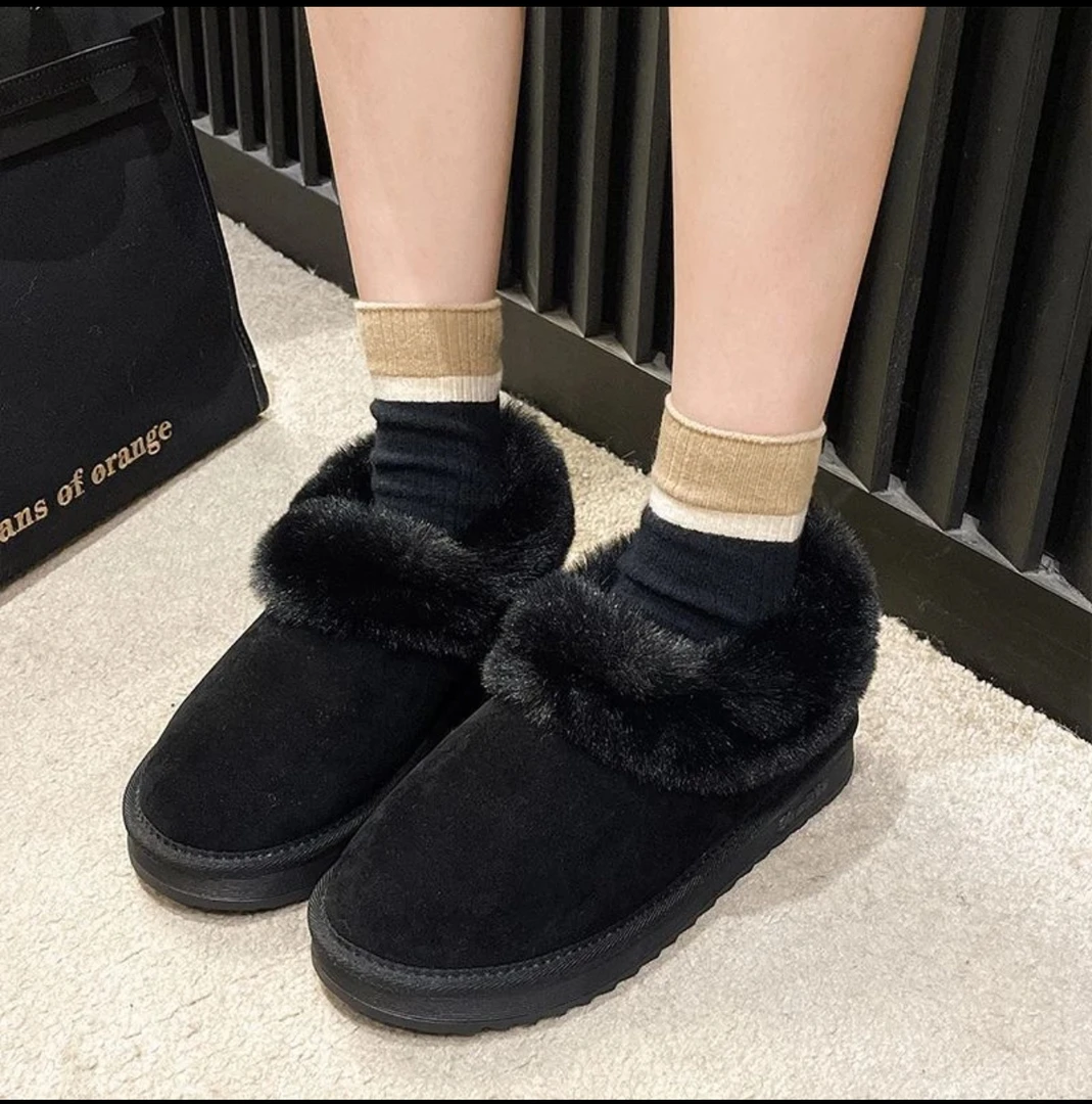 B-83厚底东北大棉鞋女冬季加绒加厚鞋子女新款爆款保暖女鞋