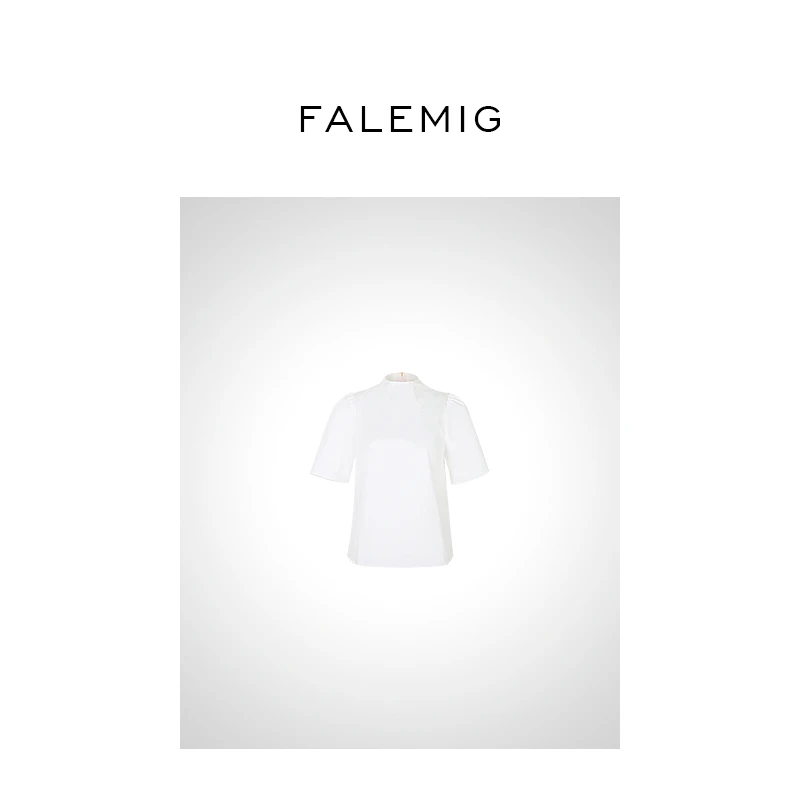 FA圆领泡泡袖衬衫FFA243028C0299