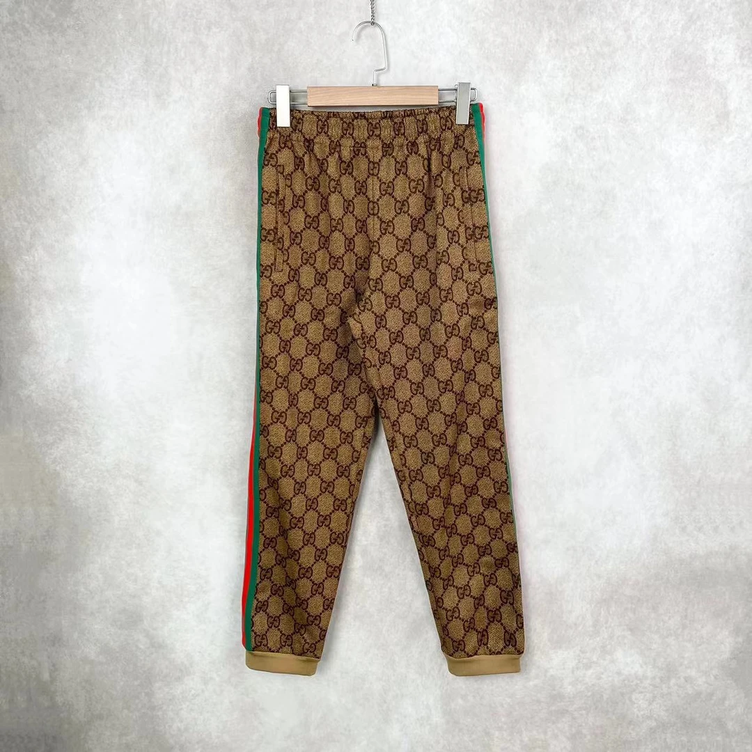 20494 Gucci 古驰 红绿彩条老花校裤 S码 10400 吊牌 全新