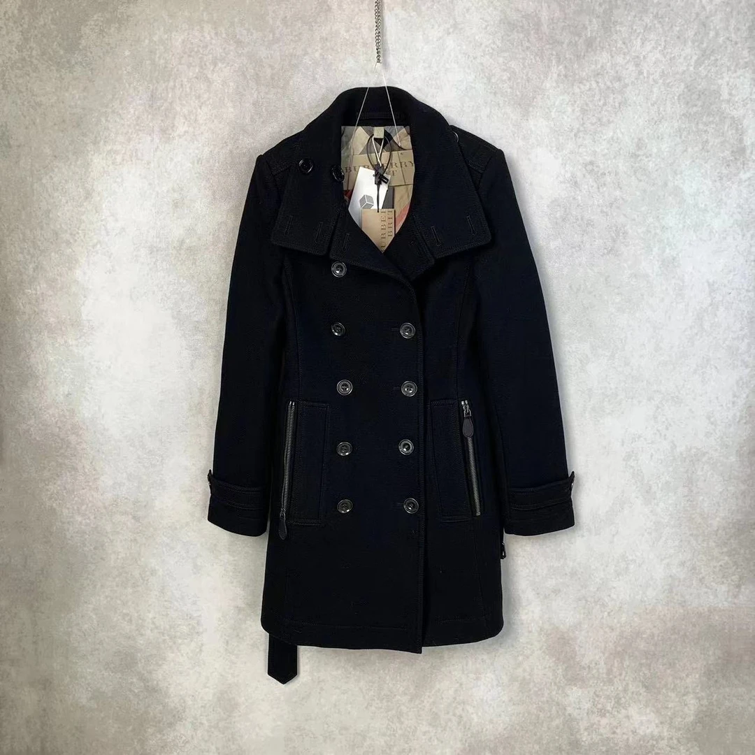 BURBERRY/博柏利 12917 双排扣风衣 34码 市场价12100 全新带吊