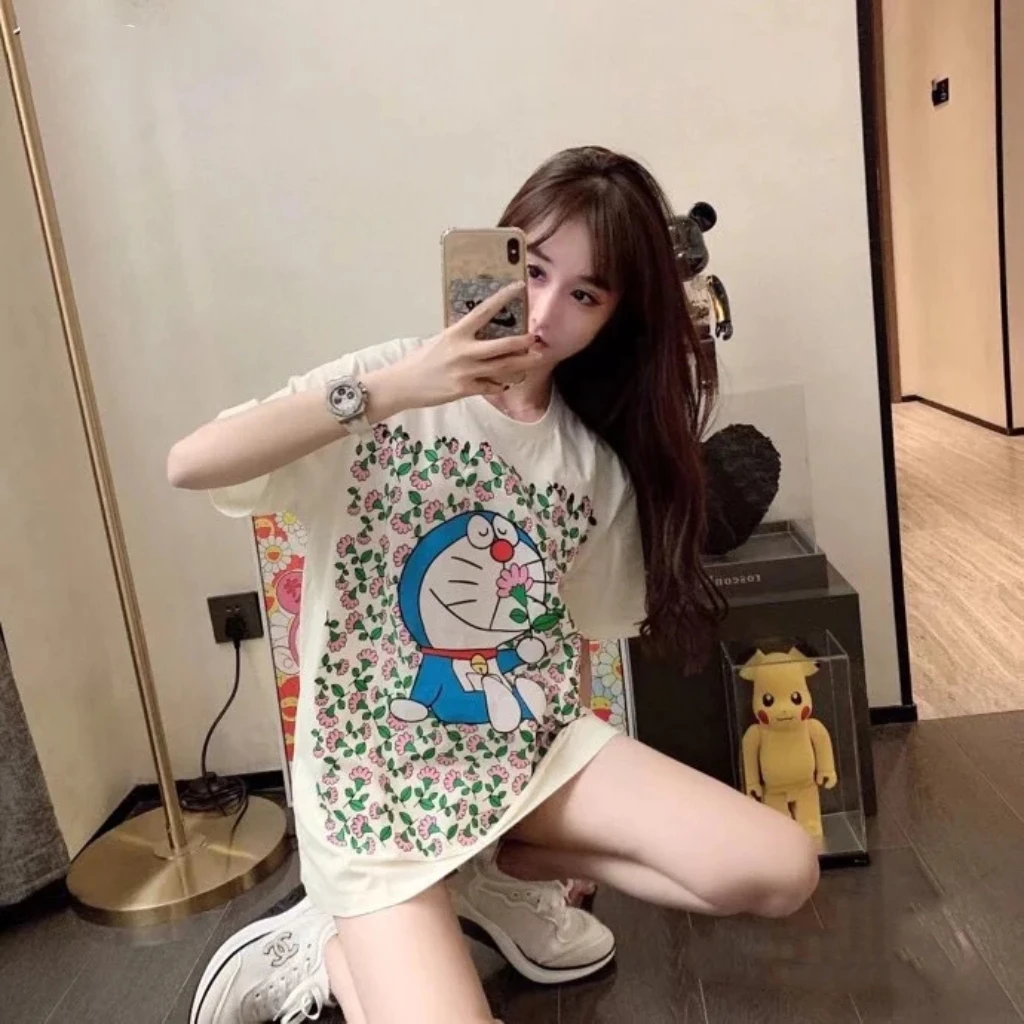 GUCCI/古驰YF200 多啦A梦花卉短袖 xxs码