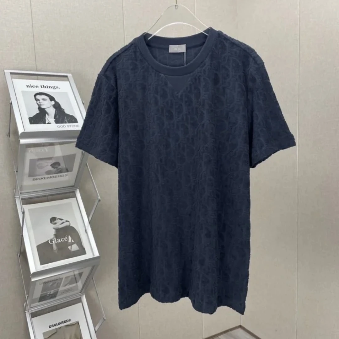 LY0008 迪奥/Dior 老花满印毛巾短袖 xl码 市场价8000 95新