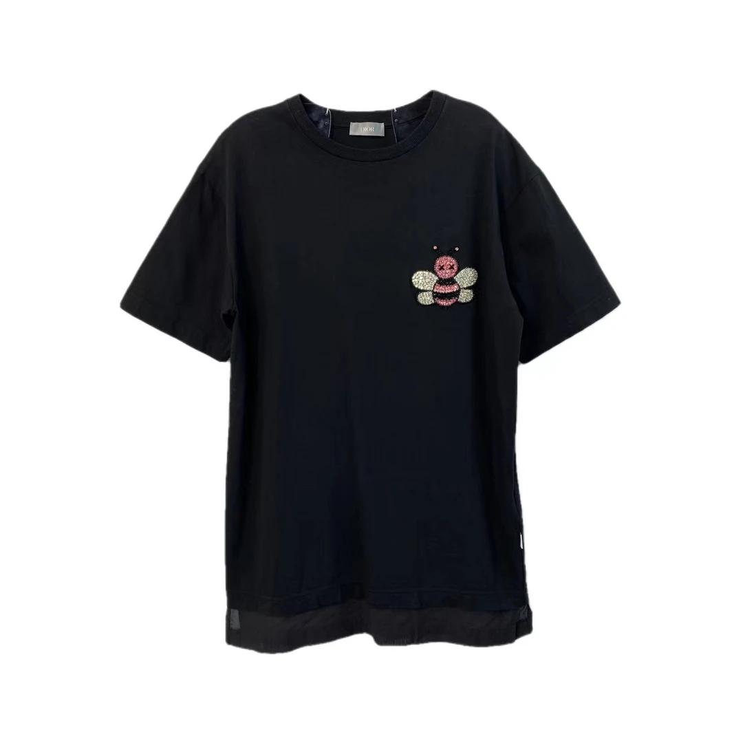 DIOR/迪奥10575  kaws联名款水钻蜜蜂短袖 xxs码
