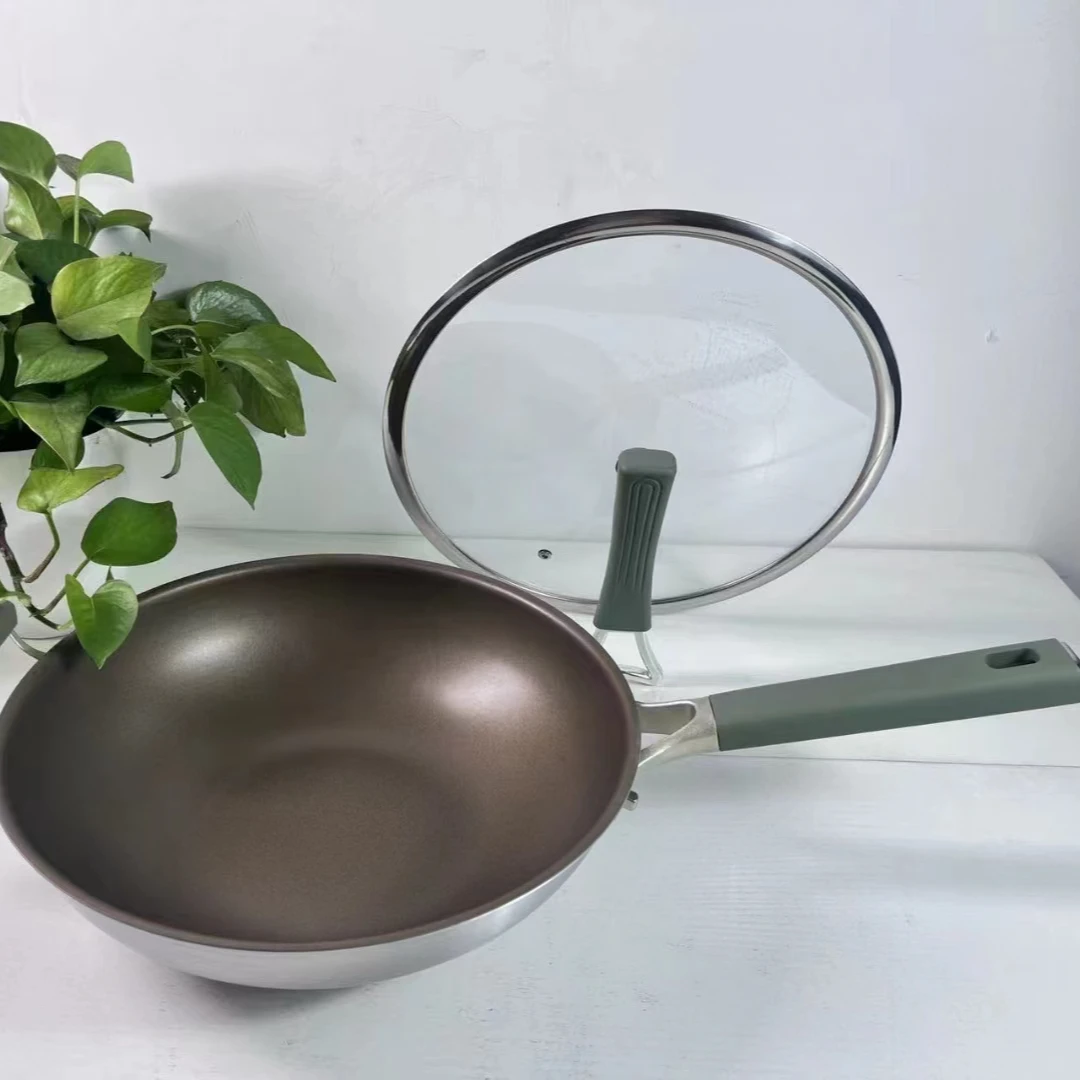 【秀族汇】34CM 有钛炒锅无涂层不粘锅   34cm   LU888