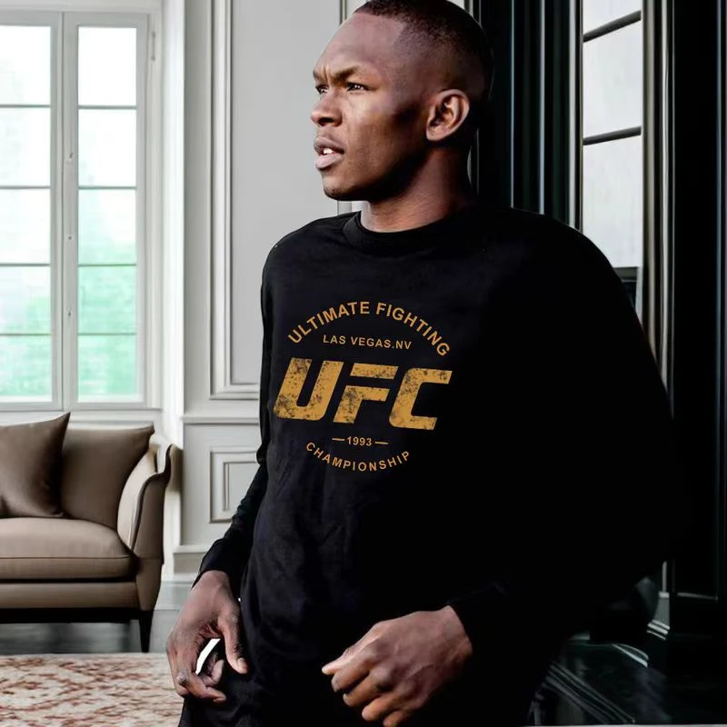 UFC综合格斗秋冬款圆领卫衣男士百搭打底休闲长袖大码时尚卫衣