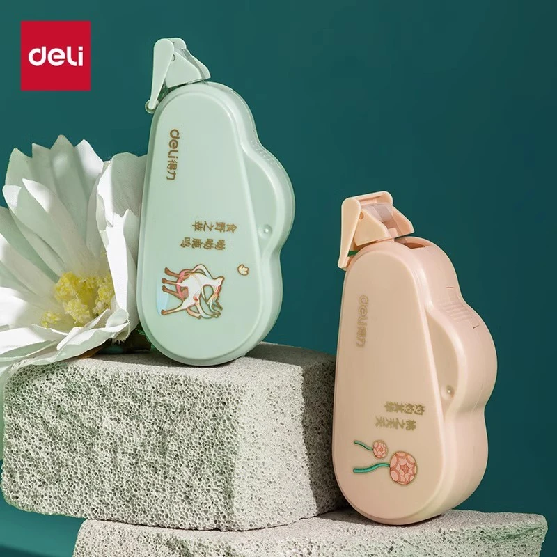 Deli/得力东方文彩点点胶点状双面胶修正带式双面胶手账胶大容量