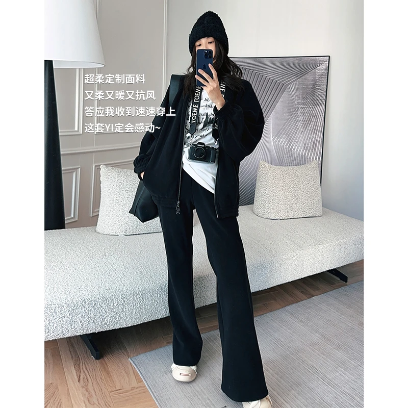 【品质优选】小壁炉保暖外套双层复合奥粒绒|宽松廓形休闲拉链上衣