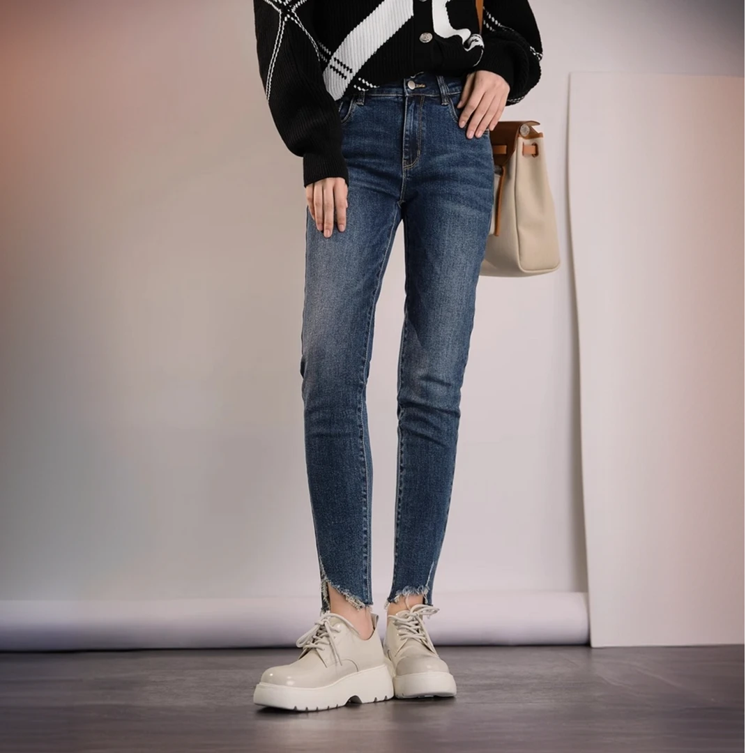 【特价捡漏捡漏】小v时代牛仔裤 高腰小脚裤铅笔裤美洋MEIYANG