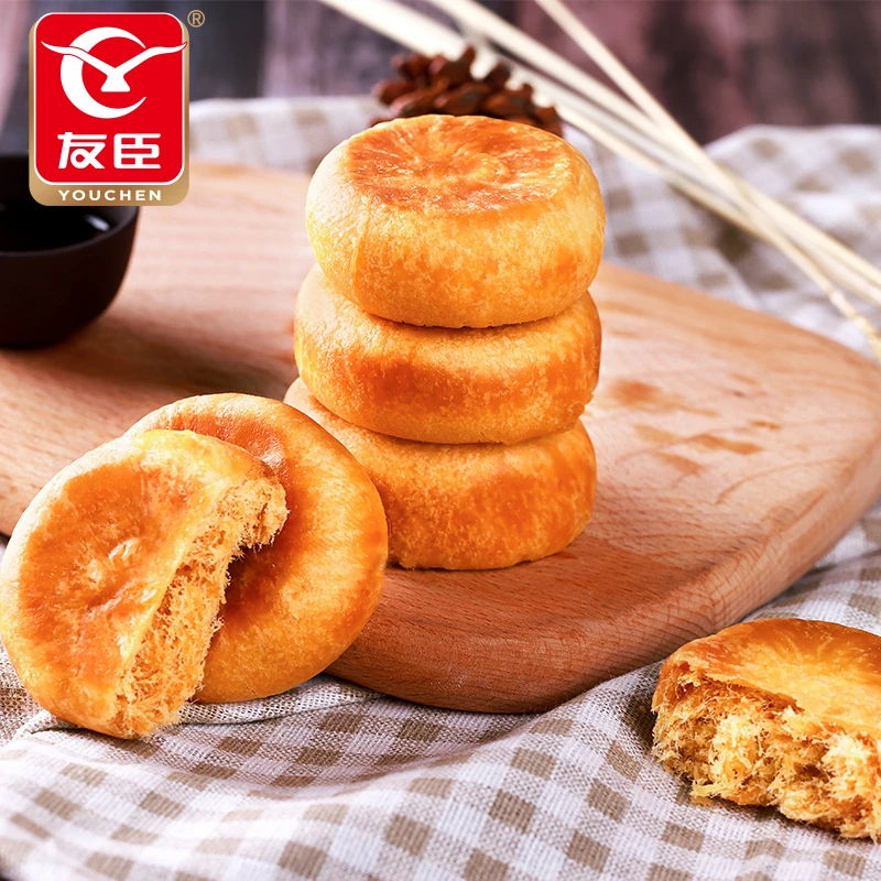 友臣肉松饼500g营养早餐下午茶糕点酥脆饼皮优质肉松咸香小零食