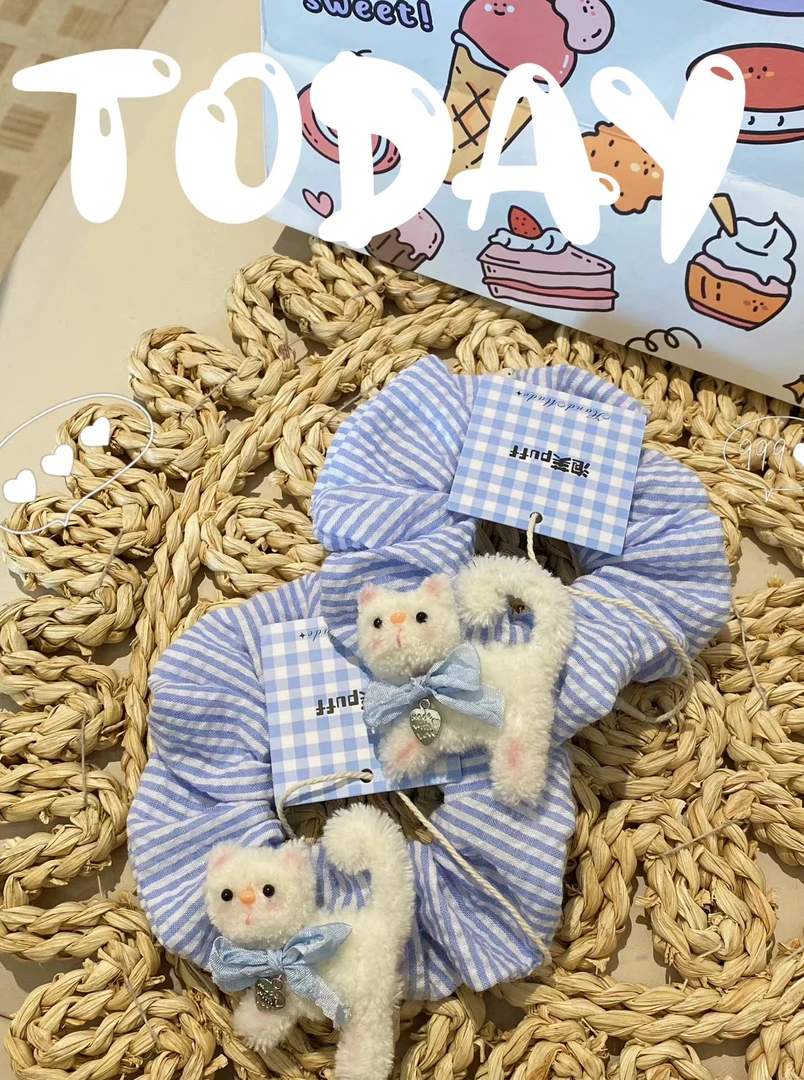 儿童头饰网纱可爱简约发圈法式ins气质超仙百搭少女仙气甜美清新