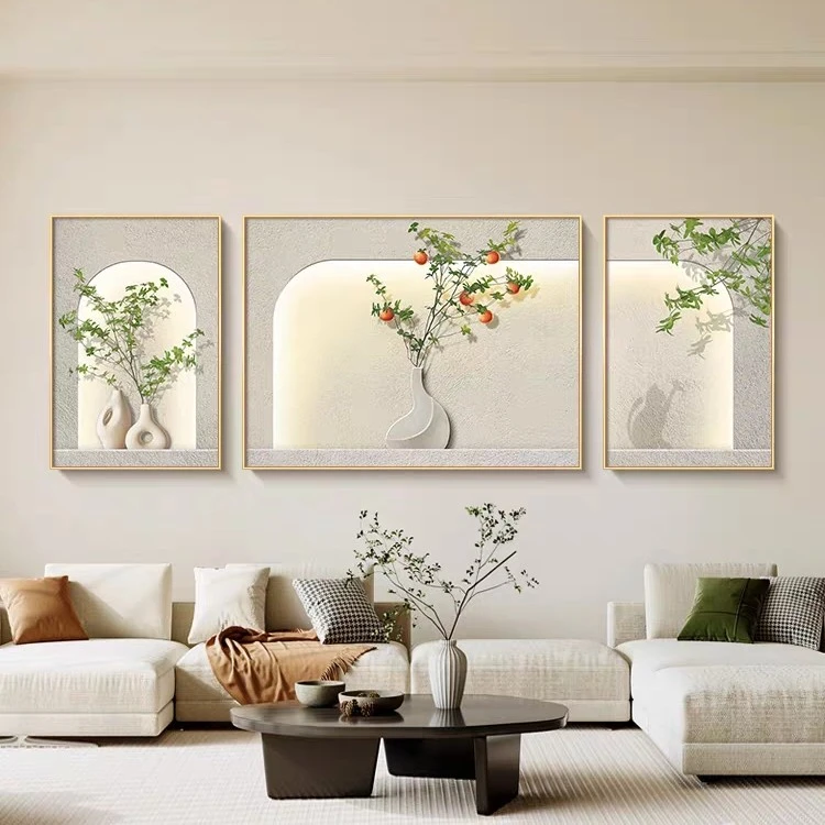 【银河】客厅简约光影客厅沙发背景三联画50*70/100*70/50*70