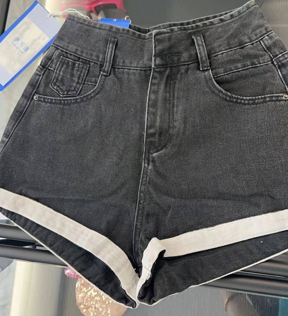 【蓉蓉专属】RX0445辣妹高腰牛仔短裤女2024新款春夏百搭显瘦包臀裤