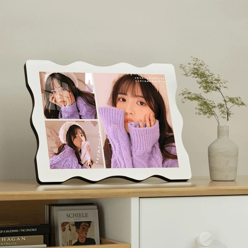 乌鲁木齐发货【新品上架】花边三宫格摆台定制相框照片摆台简约防潮