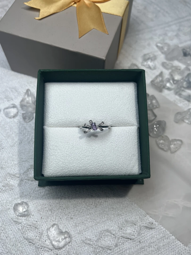 时尚百搭紫水晶戒指（多样性发货）a66