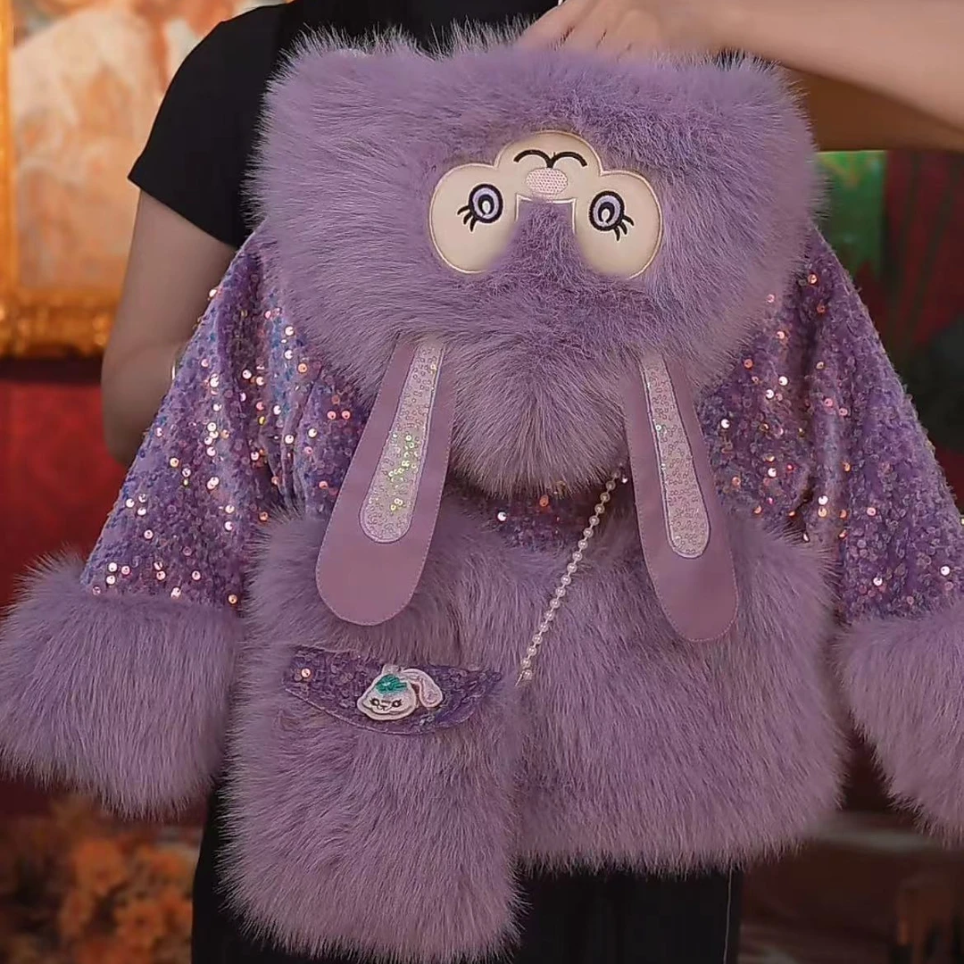 【星戴露】女童网红时尚保暖大衣外套