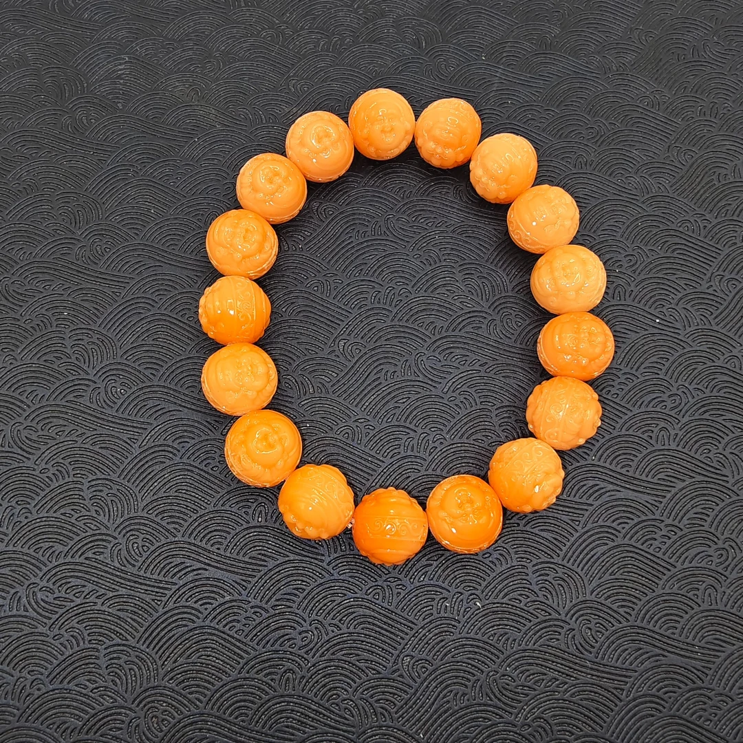 25号X17冻粉色12mm佛头手串