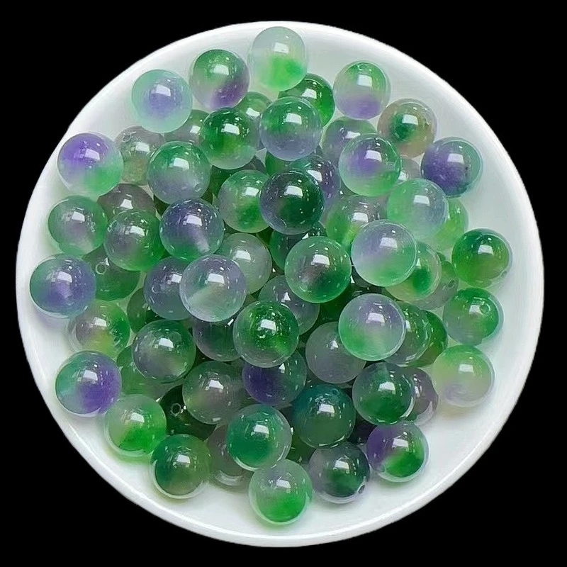 散珠天然春彩12mm 16颗(赠弹力绳)P012