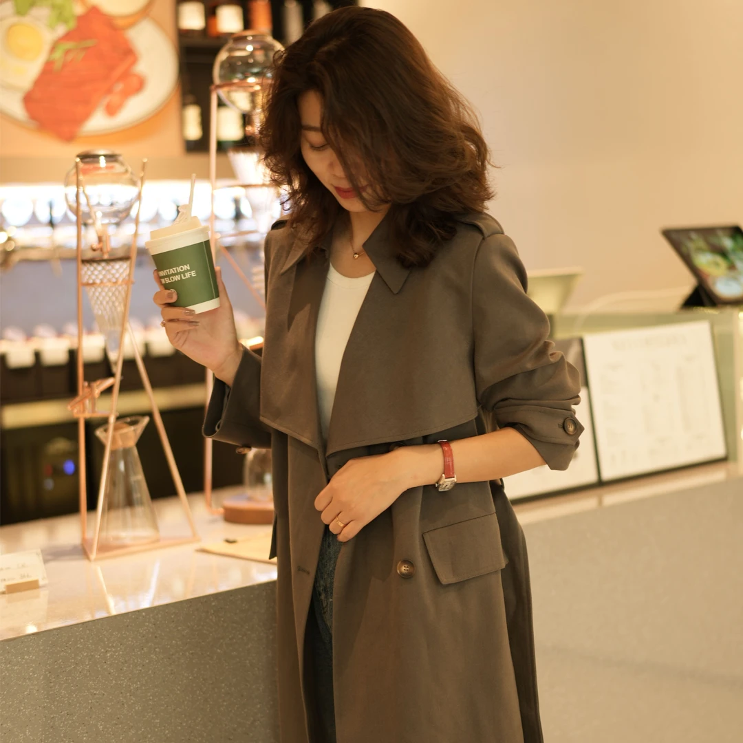 TM·温柔之谜❉【设计款】百搭秋季英伦风双排扣长款风衣