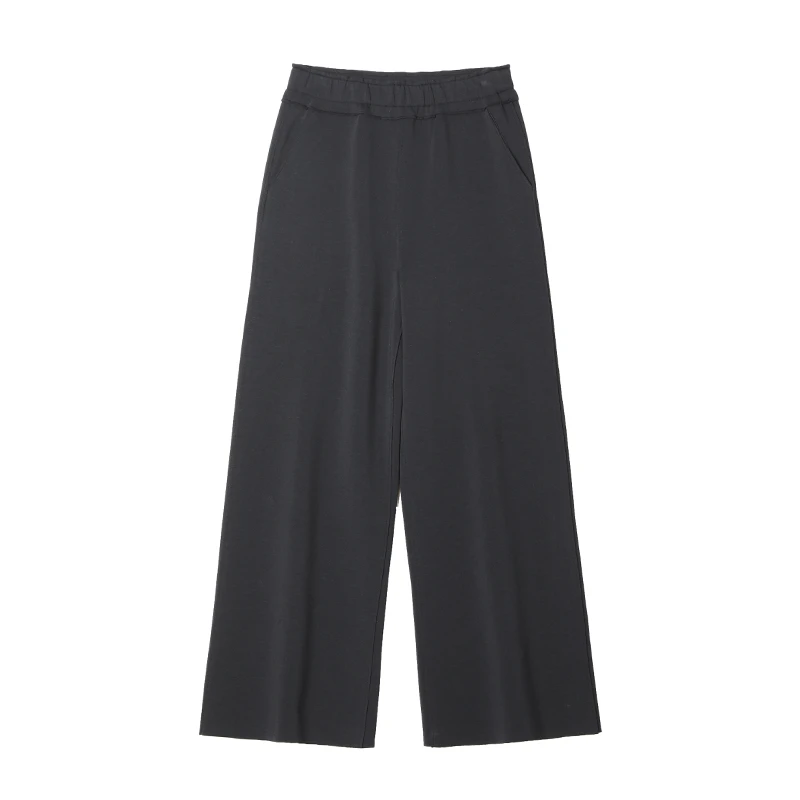 【啦啦精选】D357春季新款宽松气质休闲时尚透气亲肤阔脚裤女0629