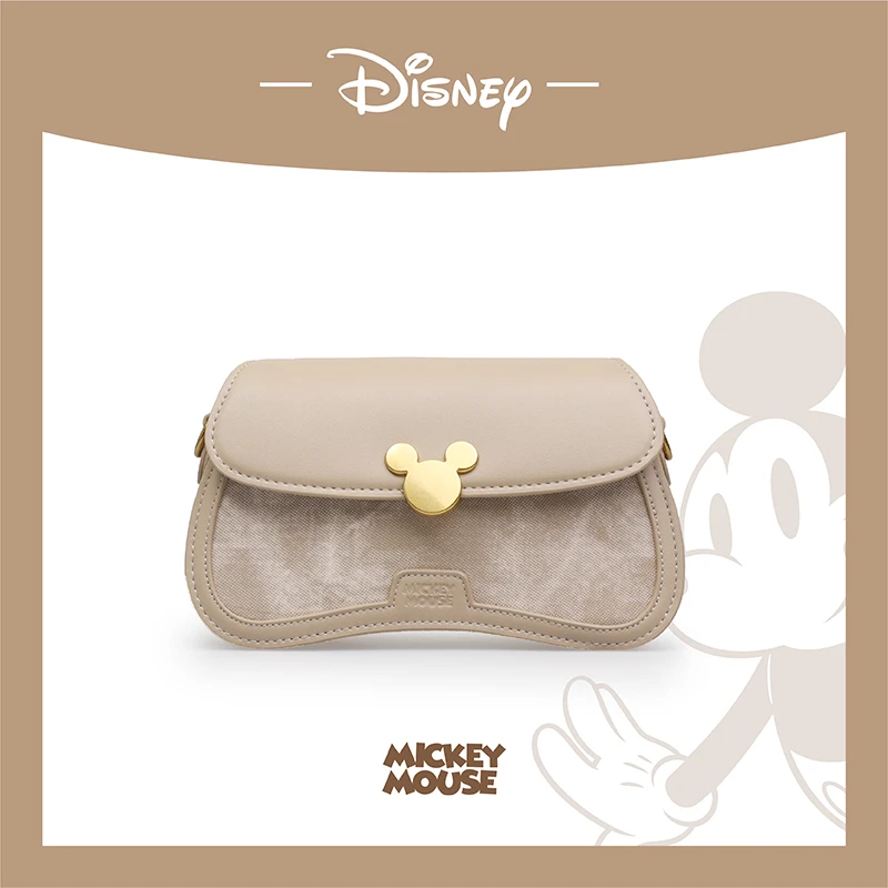 【Disney/迪士尼】米奇桃桃包夏季新款拼接单肩斜挎包百搭腋下包