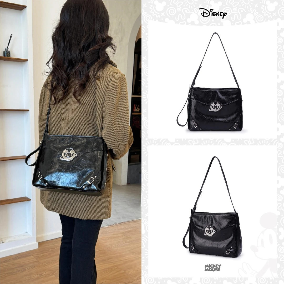 Disney/迪士尼秋冬新款米奇星球托特包时尚单肩包百搭斜挎包