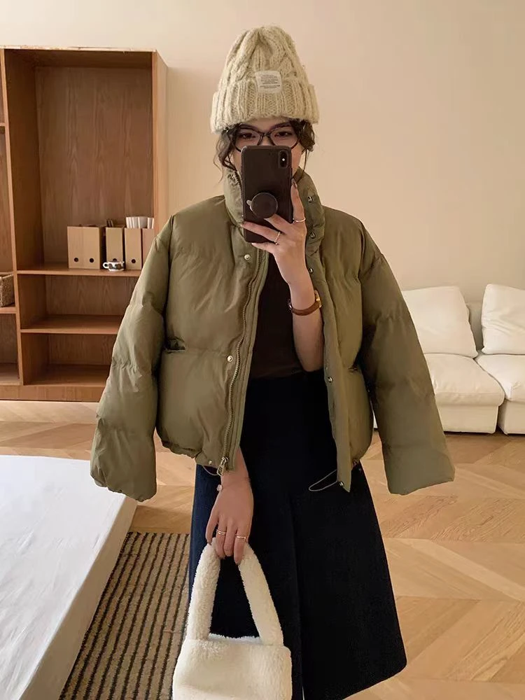 【大G专属】设计师款韩版羽绒服暖阳冬日立领短款时尚百搭保暖外套