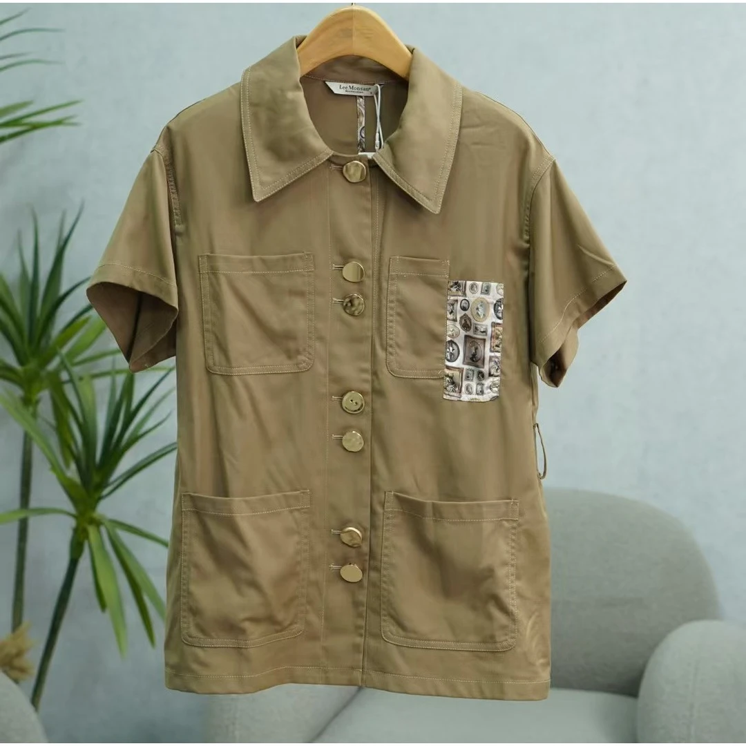 枺系列   WZ680   女装简约时尚夹克外套卡其3321005