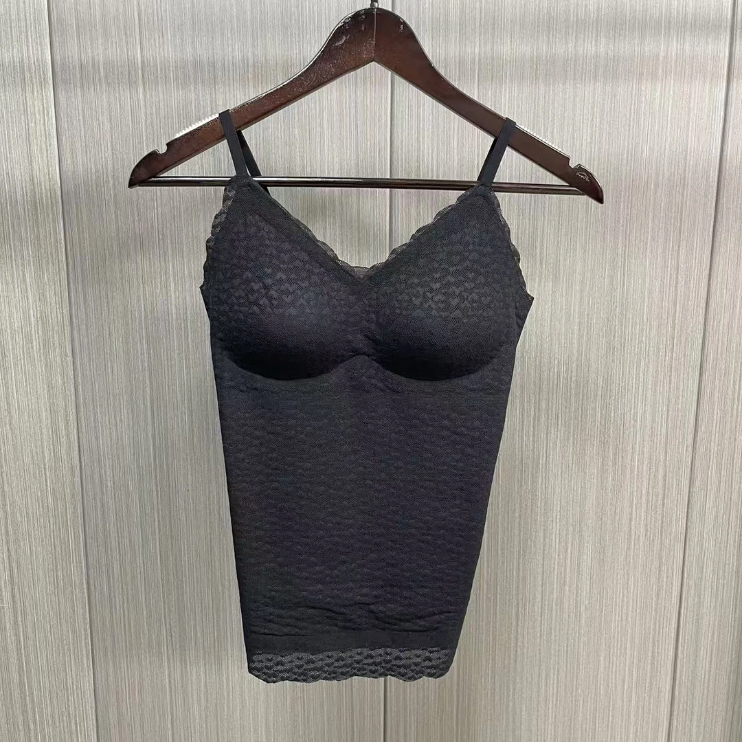 PF103   女装时尚撤柜内搭保暖吊带内衣黑色