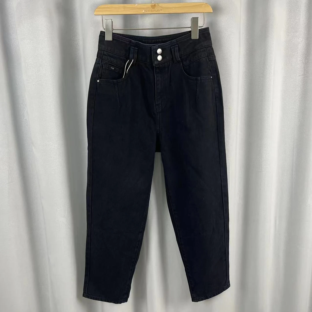 O系列   Z1097-1   女装简约时尚牛仔裤黑色