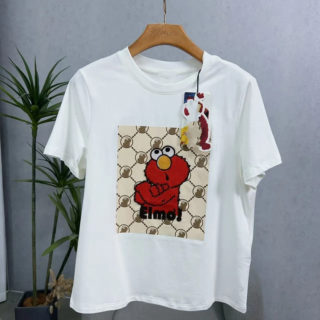 LI丽系列  Z005  女装时尚撤柜短袖T恤白色VT3346011