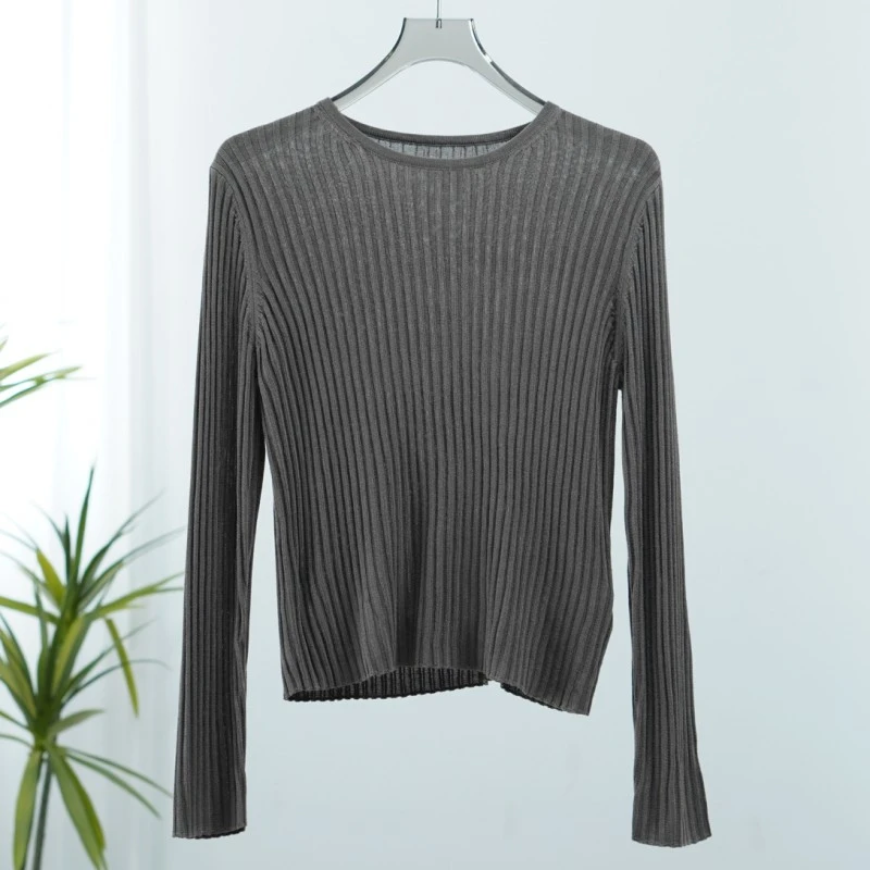 设计师系列  S252   女装时尚撤柜针织毛衣咖色MY0295