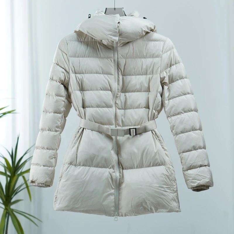 玖系列   WO-465  女装时尚撤柜秋冬羽绒服浅米色