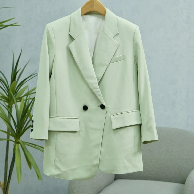 LI丽系列E236女装时尚撤柜西装外套萤石绿21543281女士