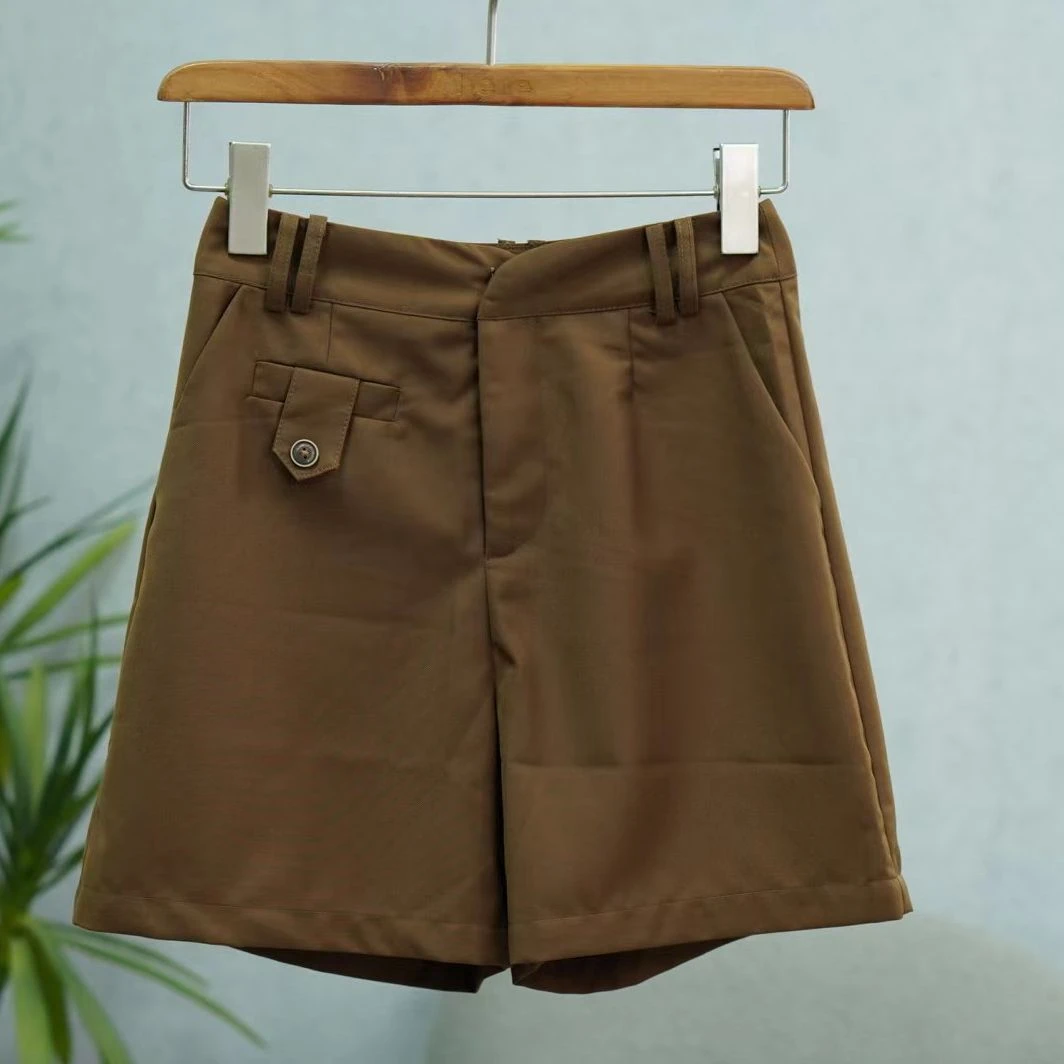 Shi系列   S450   女装时尚撤柜极简短裤咖啡色2221150