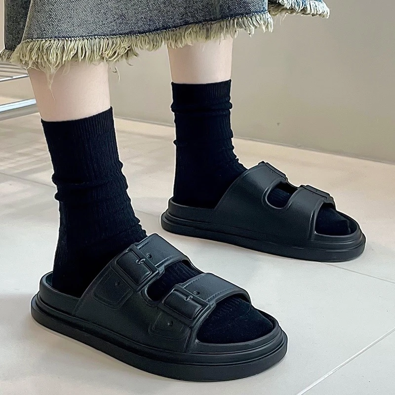 趣艺家Q软弹男女外穿厚底夏季勃肯休闲情侣防滑个性凉拖鞋X