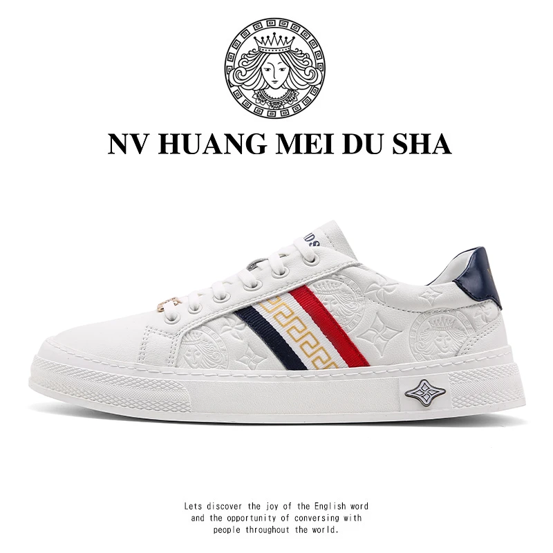 【品牌】秋季新款·复古风5D印花·轻奢休闲低帮板鞋时尚百搭透气男士