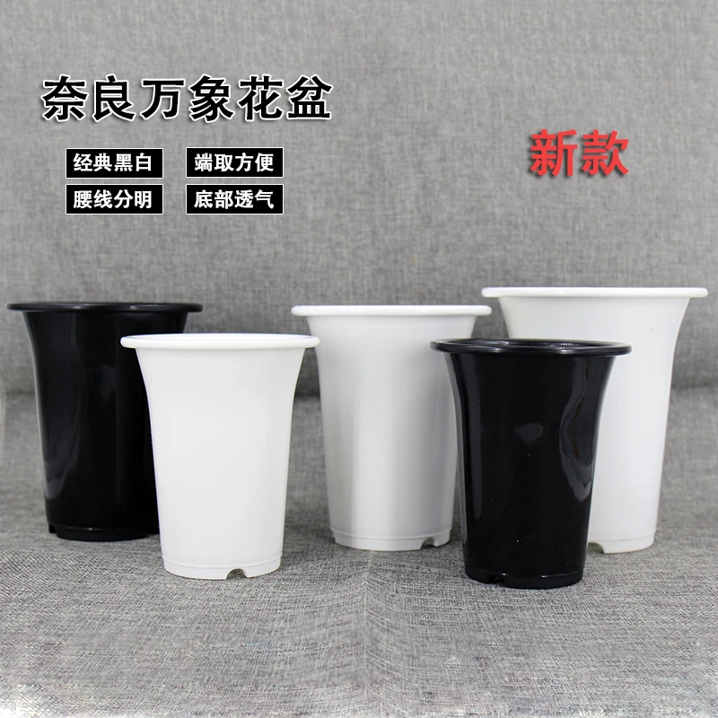 新款日本奈良盆圆口花盆多肉植物十二卷景天绿植玉露玉扇万象大棚