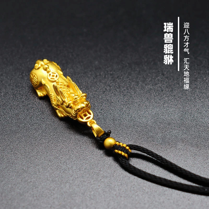 貔貅吊坠。  男女款招转。运貔貅挂坠保平安礼