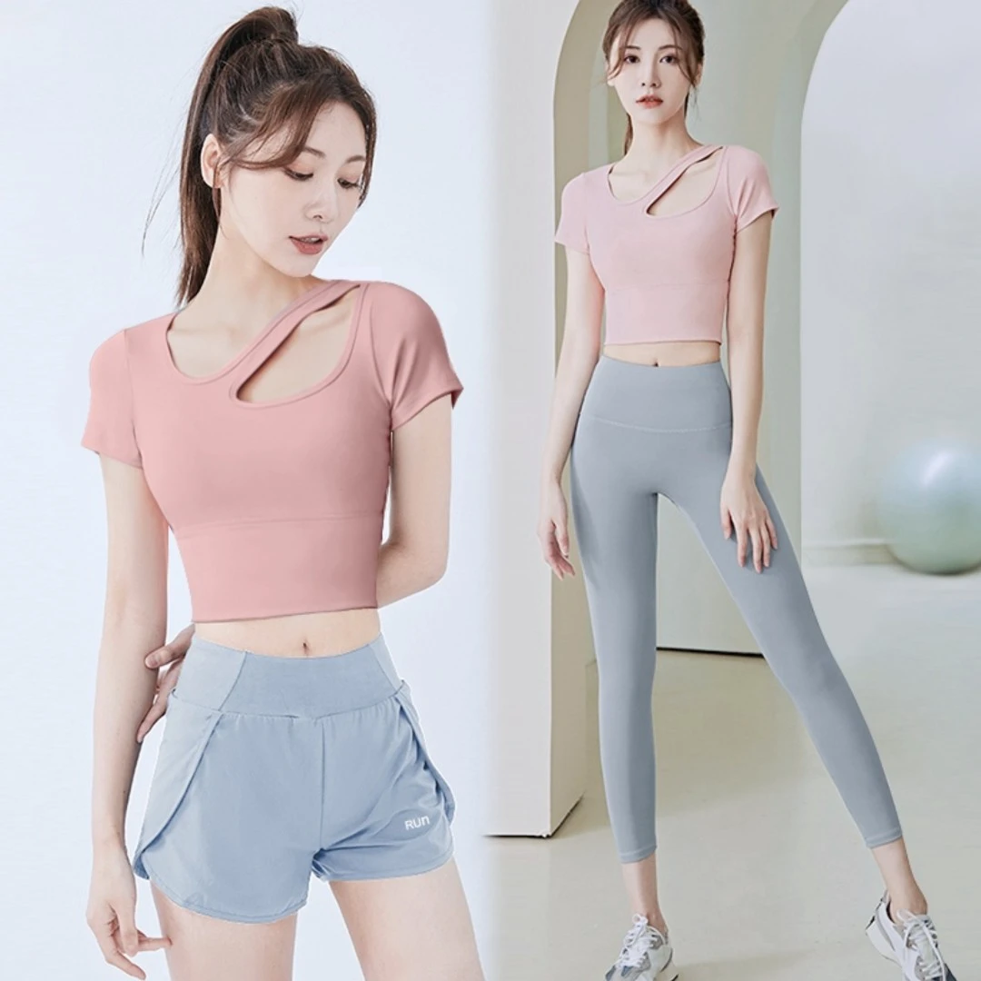 专业高端跑步套装女时尚瑜伽晨跑新款网红款显瘦外穿瑜伽套装秋季
