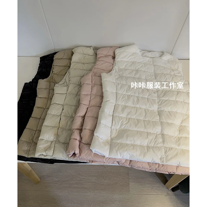 REKAYYAT“奶昔”简约时尚个性百搭轻薄保暖羽绒背心马甲