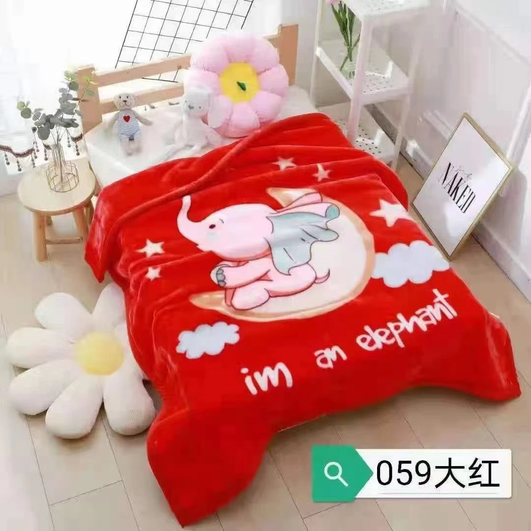 高品质加厚云毯儿童毛毯宝宝秋冬推车儿童云毯婴儿毛毯新生儿被子