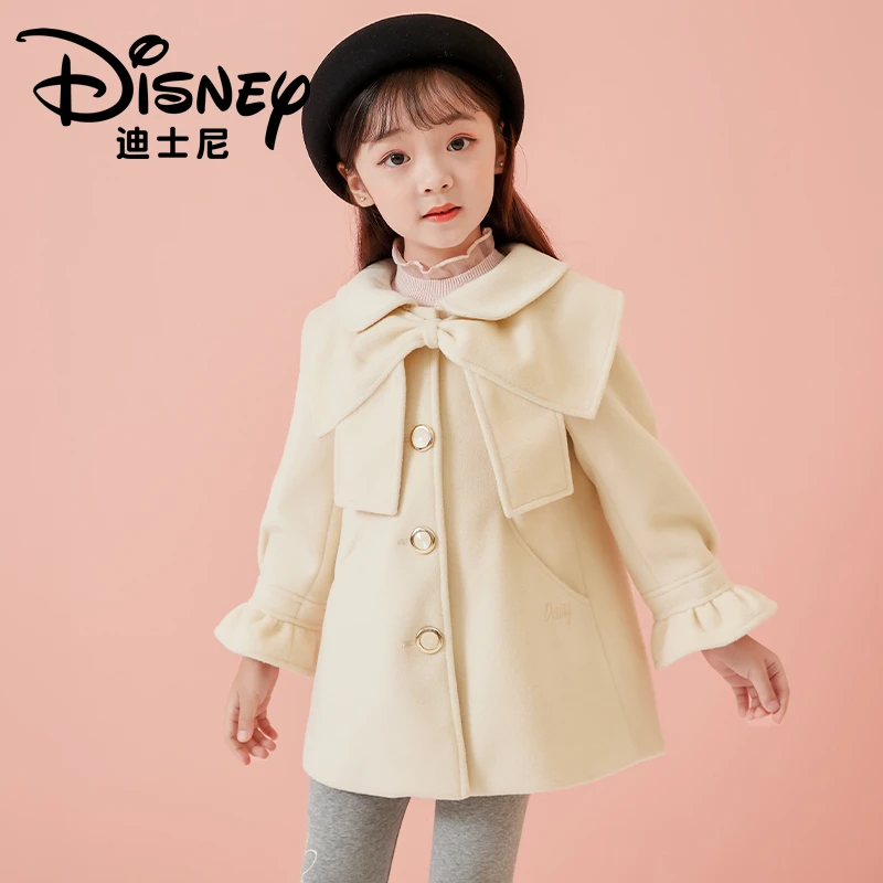 【TQ粉丝专享】Disney/迪士尼XCQ3SJ828设计感高定款毛呢大衣儿童