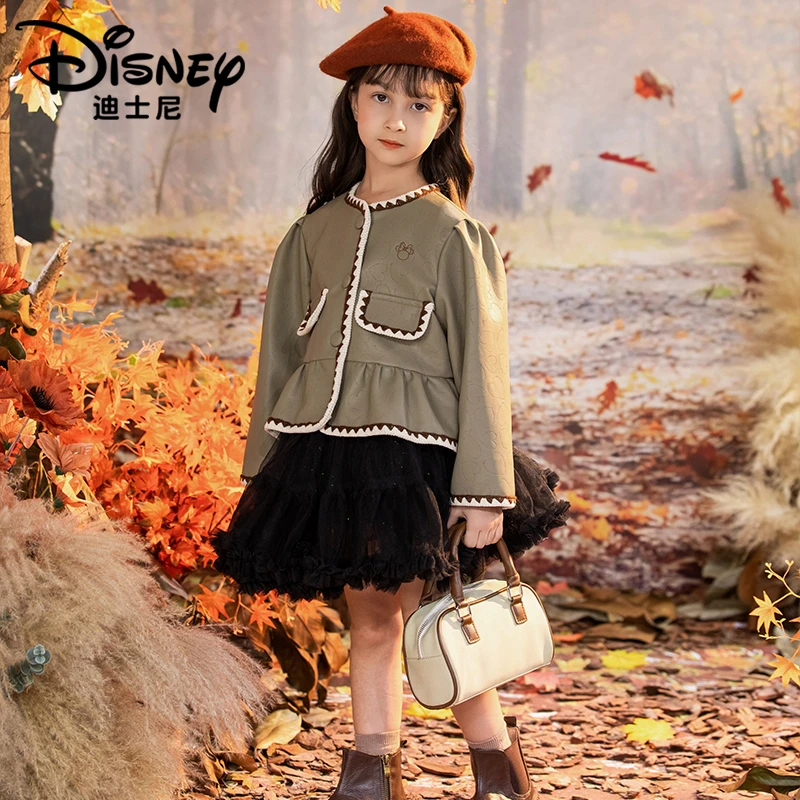 【XH】Disney/迪士尼女童秋季新款休闲时尚淑女皮衣外套XCE3PW443
