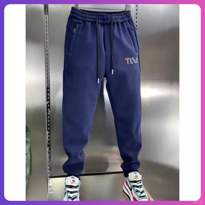 宽松运动裤休闲潮流时尚2420百搭新款卫裤男士束脚休闲裤秋季纯色