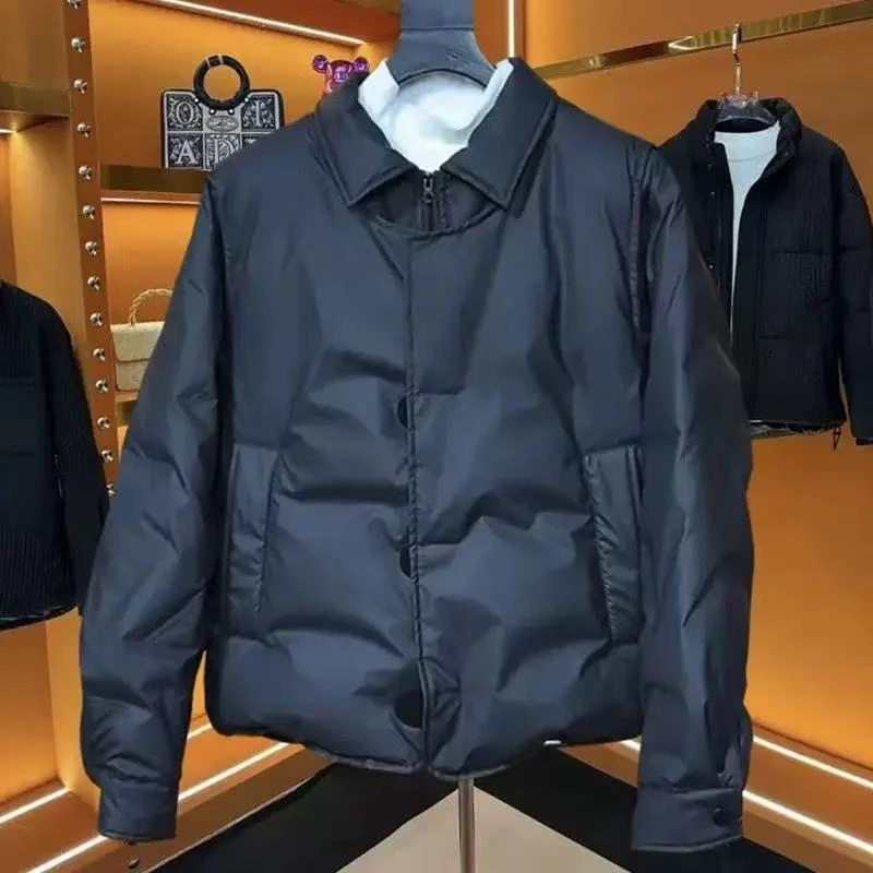 假两件外套男款冬季新款时尚休闲加厚保暖男女同款冬季棉服