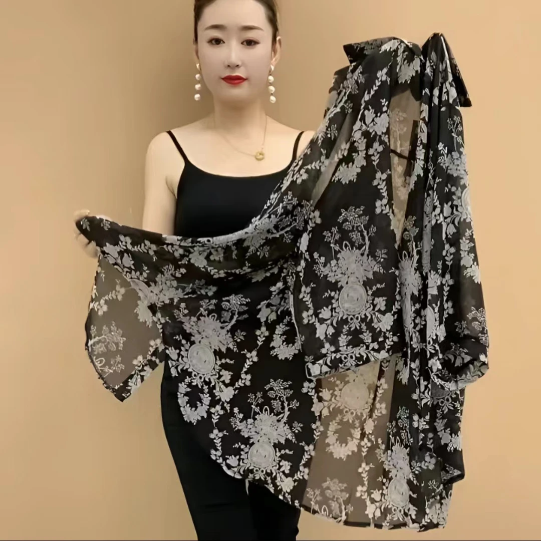 百搭夏季大码防晒衣宽松显瘦薄款七分袖