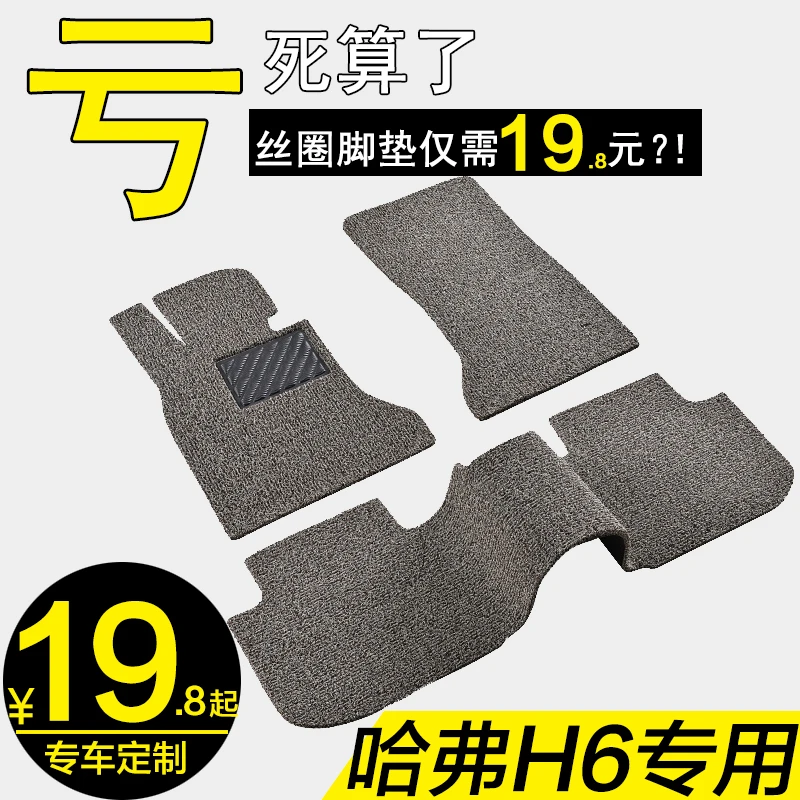 丝圈汽车脚垫地毯主驾驶2019/17/16款14全新15换代哈弗哈佛h6专用